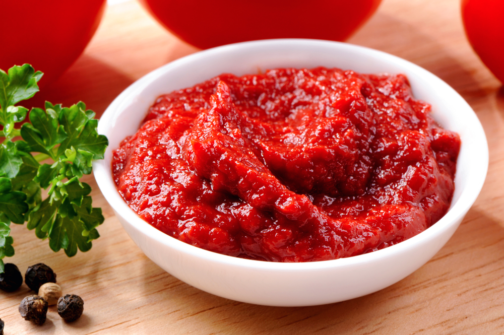 Tomato paste nutrition label value