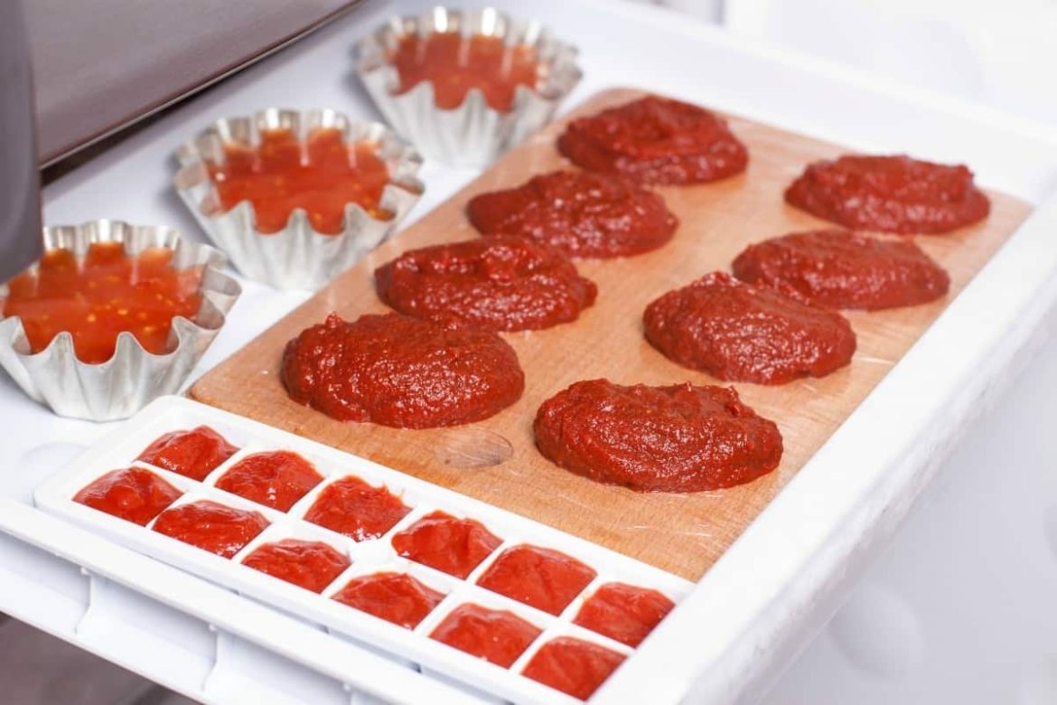 Methods to freeze tomato paste Kroger in fridge